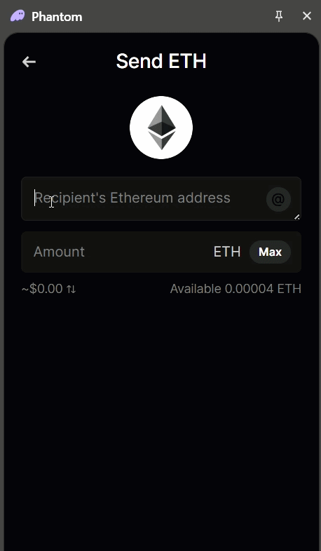 Phantom fails to resolve the name for ENSv2
