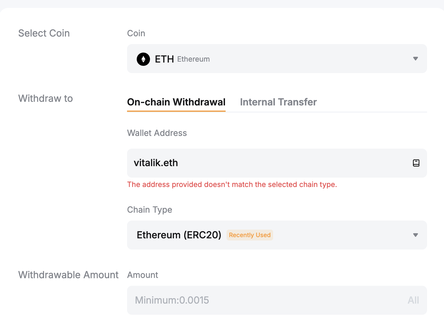 Bybit fails to resolve the direct onchain subname address
